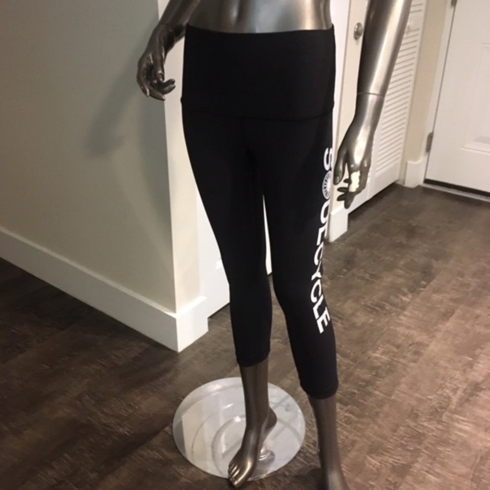 Lululemon Soulcycle Black Wunder Under Crop Size 8 New Tags - Picture 4 of 8
